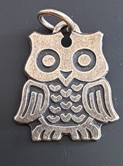 James Avery Sterling Silver 925 Hooty Owl Discontinued Pendant Charm Whimsy