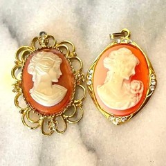 Small Cameo Pendant (2 Pieces) Available.
