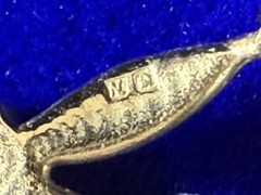 English 9ct Gold Pearl Lavalier Pendant 375 Edwardian Art Deco Style