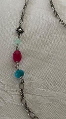 Rare & Retired JAMES AVERY 42″ Sterling Silver & Gemstones KALEIDOSCOPE Necklace