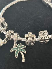 Rare Viamar Rhodium Bracelet For The Love Of Travel