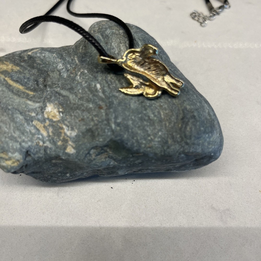 Vintage 1996 Phister Enamel Rabbit Necklace Pendant Rhinestone Eyes. J-1