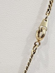 Vintage Micro Mosaic Heart Pendant Necklace Gold Tone Serpentine Chain 24″