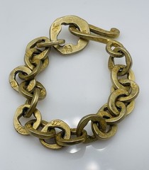 Karl Lagerfeld Paris Vintage Gold Plated Link Chain Bracelet
