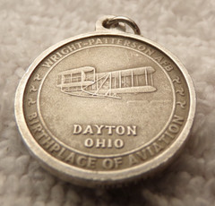 VTG 1970s STERLING SILVER UNITED STATES AIR FORCE MUSEUM BRACELET necklace CHARM