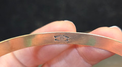 DANECRAFT FELCH Vintage ART DECO Sterling Silver BANGLE (RK-378)