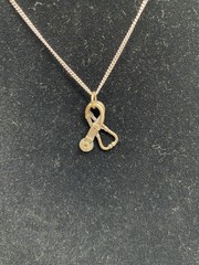 James Avery .925 Sterling Silver Stethoscope Charm With Sterling 925 Chain
