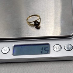 Vintage 585 14k Yellow Gold Ring Tigers Eye Stone 1.5 grams Size 5.5