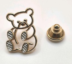 Vintage Avon Gold Tone Pin/Brooch Lot Bicycle, Bear, 81, Seller, Infinity