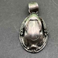 Adorable Vtg Bunny Rabbit Pendant / Charm Sterling Silver Signed 925 3D