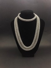 Necklace made of zinc beads