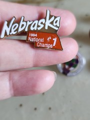 6 VINTAGE & MOD TEACHER THEMED PINS ENAMEL APPLES Wooden Nebraska Other