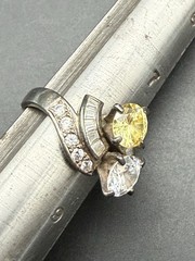 Estate Vintage Fashion Ring | Sterling Silver – Size 8