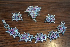 Vintage Sarah Coventry “Dazzling Aurora” Full Set Minor Flaws See Pics/Descript