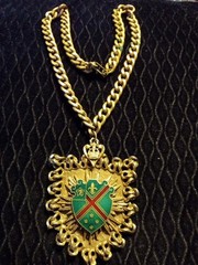 Scottish Enameled Emblem Necklace Antique