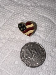 Vintage Set Of Five United States Brooch And Pins One With Rhinestones