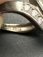 Estate Vintage Fashion Ring | Sterling Silver – Size 8