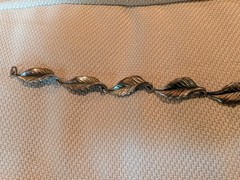 VINTAGE DANECRAFT STERLING SILVER LEAF NECKLACE, 16 GRAMS, SCRAP OR REPAIR