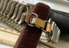 RHINESTONE Expansion Flex CHOKER NECKLACE Vintage Estate DIY As Found Airflex