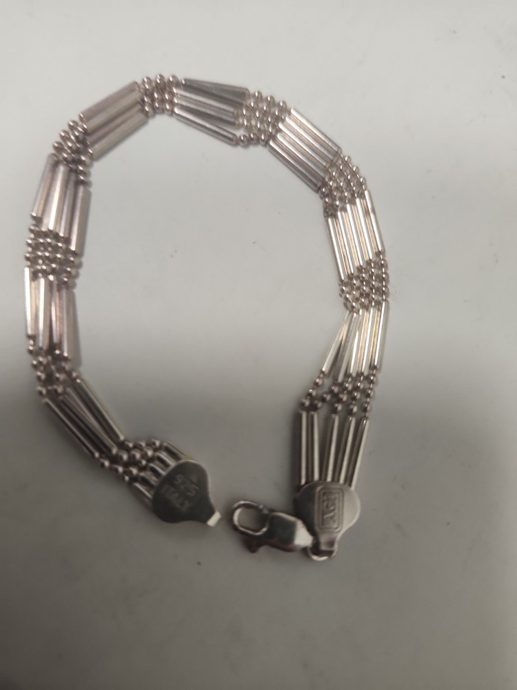 ITALY AGI STERLING SILVER 7″ BRACELET WITH 5 THIN STRANDS