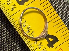 Antique Kidde Kraft Solid 10KT Size 3 Ring Rose Cut Diamond NOS NOI 0.6 grams