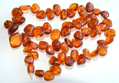 ✅60cm = 54gr RUSSIAN SOVIET BALTIC AMBER BEAD NECKLACE 琥珀 BRACELET STONE PENDANT