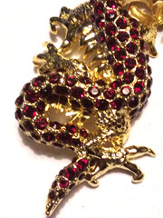 Vtg 1999 RARE Edgar Berebi Limited Ed. Princess Imperial Dragon GP Brooch