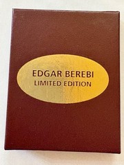 Edgar Berebi St Petersburg Egg Pendant Necklace Limited Edition Enameled Pur/Brn
