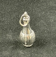 Chianti Bottle Vintage Italian Silver Charm, Pre-owned