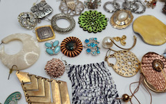 Craft Jewelry Pieces Junk Drawer 35 Different Pieces