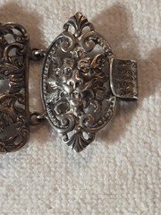 Vintage Cini Sterling 925 Cherub & Lion Bracelet Italian Renaissance Revival