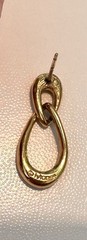 Vintage Monet Gold Tone Linked Droplet Earrings – Pierced, Very Light Weight