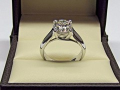 2Ct Round Cut Women’s Lab-Created Diamond Anniversary 14k White Gold Finish Ring