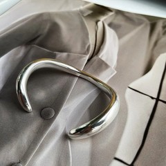Elegant 925 Sterling Silver Bracelet Retro Vintage Open Bow Bracelet for Women