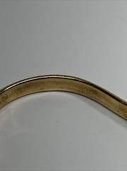 Vtg Dolorsan Bracelet Peru Gold Tone Screw Motif Similar To Cartier Love Design