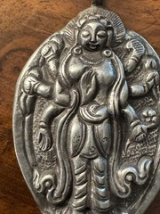 Vintage religion Sterling Silver India Hindu Vishna Shiva Pendant