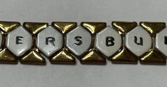 Vintage St Petersburg Florida Bracelet Souvenir Tourist Enamel Brass Plated