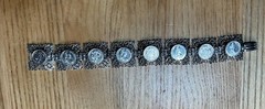 Vintage Coin Link Bracelet very light weight