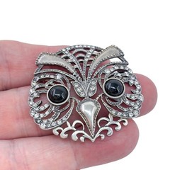 Metropolitan Museum of Art Sterling Silver 925 “Night Owl” Pin Brooch