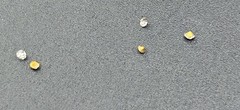 Pat Pend AT180112 Clear Rhinestones Duette Brooch Dress Clips (Missing Stones)