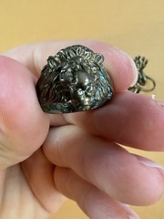 Vintage Solid Brass Handmade Animal Rings Frog Lion Cat & Turtle Artisan Art Lot