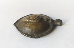 Antique Greek Traditional Costume Brass Belt Buckle Pendant Ornament 1800s Folk