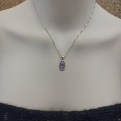 Sterling Silver Hamsa Necklace Eshet Chayil Blessing Meaningful Gift For Her 925