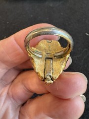 RARE 1960’s Crown Trifari Goldplated Ring Set in Original Box-See Description