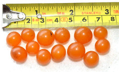 ✅ 10gr RUSSIAN SOVIET BALTIC SEA AMBER BOLLS NECKLACE 老琥珀 BEADS STONE ROCK PIN ☭