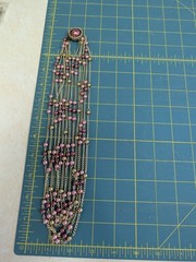 Made in Japan Vintage Jewelry Set Pink & Pearl & Gold Necklace & Earrings