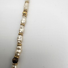 Vintage Signed Napier Women’s Necklace Gold Tone With Beads 30″