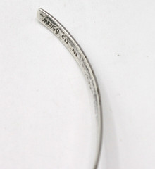 VTG CII Mexico Modernist Sterling Silver 925 Collar Neck Wire Necklace 22.06g