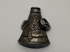 Vintage Sterling Silver 925 Cheer Mom Megaphone Charm Pendant DV
