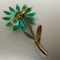 Vintage Jewelry Floral Dragonfly Butterfly Pin Lot Metal Enamel & Rhinestones